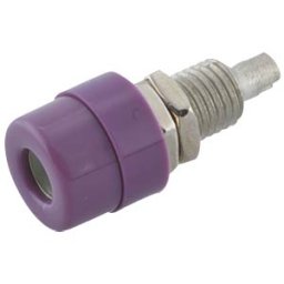 HIRSCHMANN TEST & MEASUREMENT BIL 30 VT - 4-mm panel jack, insulated, violet