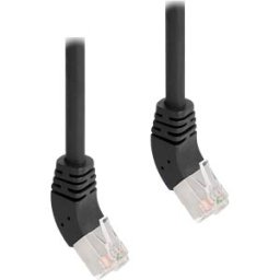 DELOCK 80270 - Cat.6a patch cable, S/FTP, 45° angled at top, 2 m, black