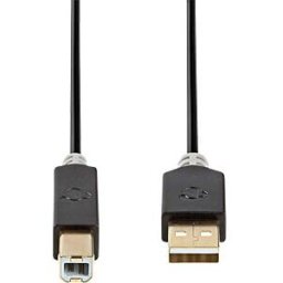 NEDIS N CCBW60100AT20 - USB 2.0 Cable, A male > B male, 2 m
