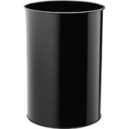 DURABLE 330301 - Waste container, 30 l, metal, round, black