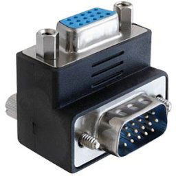 DELOCK 65247 - VGA plug/socket adapter, 270° angle