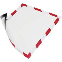 DURABLE 4945132 - Info frame, magnetic, A4, red/white, pack of 5