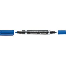 STAEDTLER 348BL - Permanent duo / F 0.6 mm & M 1.5 mm / blue