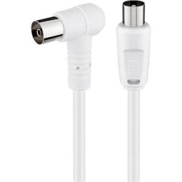 GOOBAY BKWG 0250 - Connection cable, white, 2.50 m