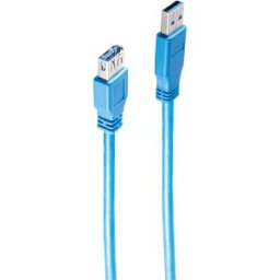 SHIVERPEAKS SHVP BS77132 - USB 3.0 cable, A connector to A port, blue, 1.8 m