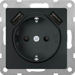 SIEMENS SIE 5UB19700CM01 - I-system, with two USB charging ports, carbon metallic