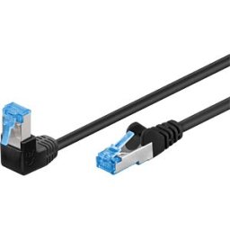 GOOBAY 51558 - Network cable Cat.6a S/FTP angled / straight, 2 m