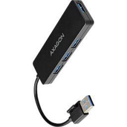 AXAGON AXG HUE-G1A - USB 3.0 4-port hub, 4xA, USB-A cable