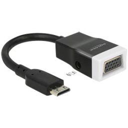 DELOCK 65588 - Mini HDMI-C plug > VGA socket + audio adapter