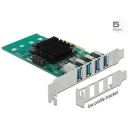 DELOCK 89048 - PCle x4 > 4 x external USB 3.0 Type-A