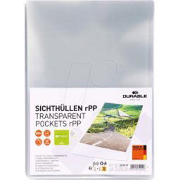 DURABLE 247819 - Brochure sleeves, A4, transparent, 100 pieces