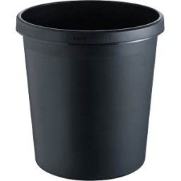 HELIT H61058-95 - Waste paper basket 18 litres, black