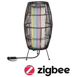 PAULMANN PLM 94754 - Plug & Shine Basket floor lamp, 3.2 W, RGBW, IP44, ZigBee