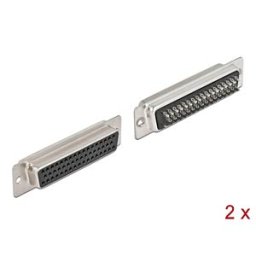 DELOCK 66716 - D-Sub HD 50 Pin Buchse Metall, Lötversion, 2 Stück
