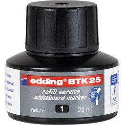EDDING BTK25001 - Refill ink, whiteboard marker, BTK 25, black