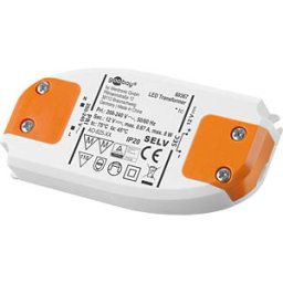 GOOBAY 60367 - LED transformer, 8 W, 12 V, 670 mA, slim
