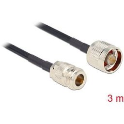DELOCK 88682 - HF antenna cable, N male > N female, 3m