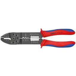 KNIPEX KN 97 32 240 - Crimp pliers, burnished, with multi-component sleeves 240 mm