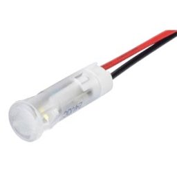 APEM APM QS63 W24 - Indicator LED, 24 V DC, 6 mm, wired, white