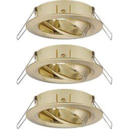 PAULMANN PLM 92489 - Installation frame for recessed spotlights, max. 3x10 W, 50°, ro