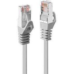 LINDY 48343 - Patch cable, F/UTP, Cat.5e, 2 m, grey