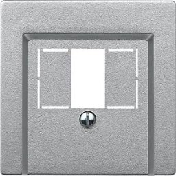 MERTEN EL SM 297960 - Central plate for TAE/Audio/USB — System M, aluminium