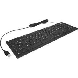 KEYSONIC 28035 - Keyboard, USB, silicone, IP68, black
