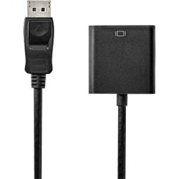 NEDIS N CCGB37351BK02 - DisplayPort adapter, DP 1.2 plug to VGA socket