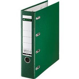 LEITZ 10120055 - Double lever arch file, PP, A4, 2x A5 landscape, green