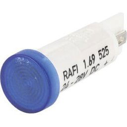 RAFI 525.216 - Indicator, 28 V, flat LED, 10 mm, blue