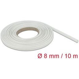 DELOCK 18933 - Fiberglass Sleeving, 10 m x 8 mm, white