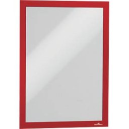 DURABLE 487203 - Infoframe, A4, self-adhesive, folding, red, 2 pieces