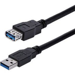 STARTECH.COM ST USB3SEXT1MBK - USB 3.0 Cable, A Male to A Female, 1 m