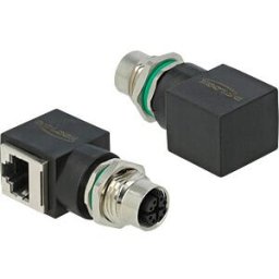 DELOCK 66316 - Network Adapter M12 8 pin X-coded female to RJ45 jack