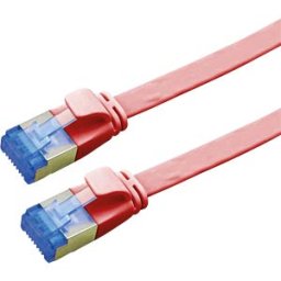 VALUE 21992122 - Patch cable Cat. 6a, FTP, extra-flat, red, 2 m