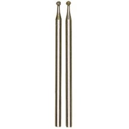 PROXXON 28222 - Diamond grinding pin, ball 1.8mm, 2 pieces