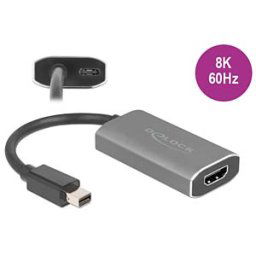 DELOCK 63200 - DisplayPort Adapter, Mini DP 1.4 male to HDMI female