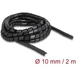 DELOCK 19014 - Spiral Hose flexible 2 m x 10 mm black