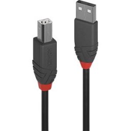 LINDY 36675 - USB 2.0 cable, A connector to B connector, 5.0 m