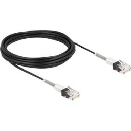 DELOCK 80392 - Patch cable Cat.6A UTP Slim 5 m black