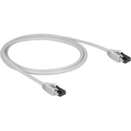 DELOCK 80558 - Cat.8.1 patch cable, S/FTP, 1m, gray