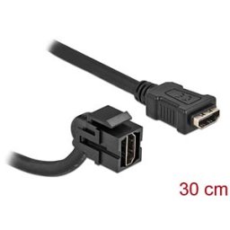 DELOCK 86853 - Keystone module HDMI female 110° > female with cable