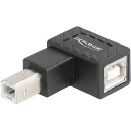 DELOCK 67207 - USB 2.0 adapter, B male > B female 90° left