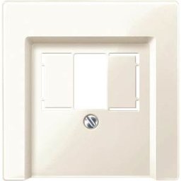 MERTEN EL SM 296044 - Central plate for TAE/Audio/USB — System M, white, glossy