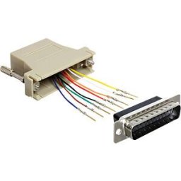 DELOCK 65433 - Adapter Sub-D 25Pin St. > RJ45 Bu. Mounting kit