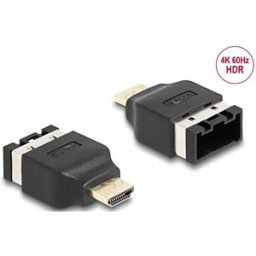 DELOCK 65963 - HDMI automotive adapter, HDMI-E female to HDMI-A male