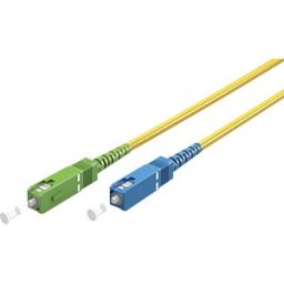 GOOBAY 59665 - Simplex FO patch cable, SC-APC (8°) SC-UPC,yellow, 25 m