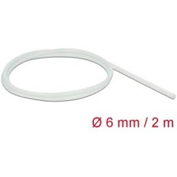 DELOCK 18928 - Fiberglass Sleeving, 2 m x 6 mm, white
