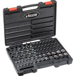VIGOR VI 7920 - Steckschlüsselsatz, T-Plus, 75-teilig