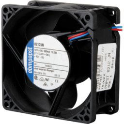 EBM-PAPST PAPST 8212 JN - Axial fan, 12V DC, 80 x 80 x 38 mm, rpm: 8400